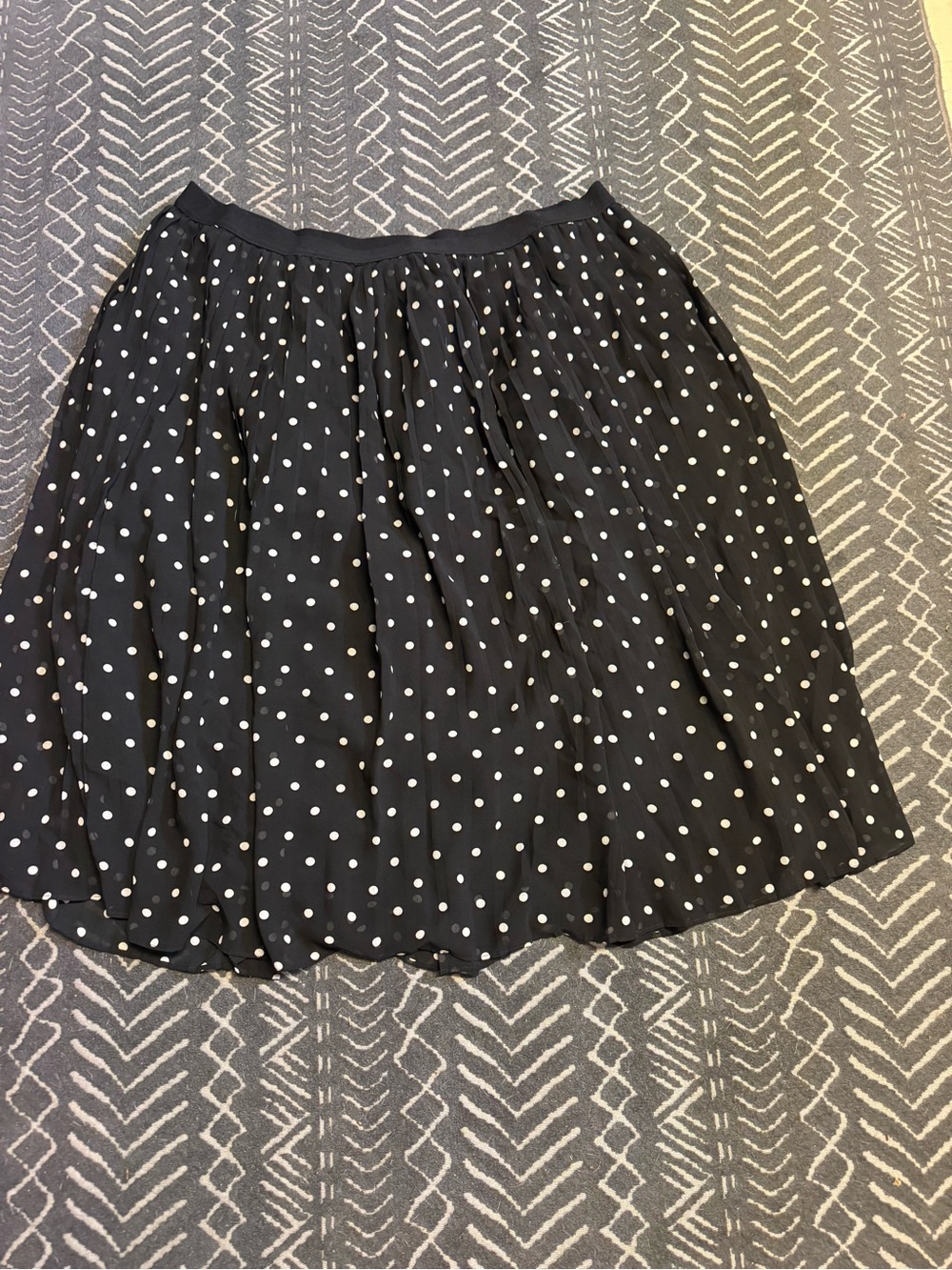 Black Polka Dot A-Line Women's Skirt